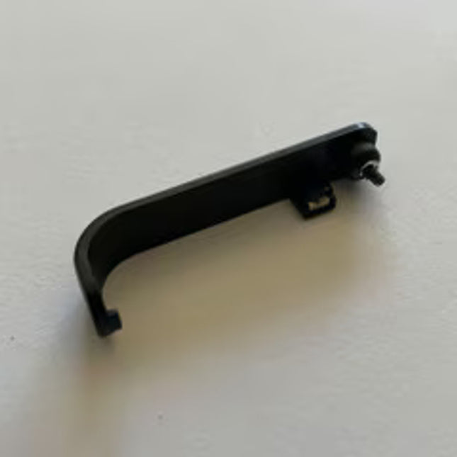 Protective covers over the SIM card and SD card slots, secured with a safety screw.