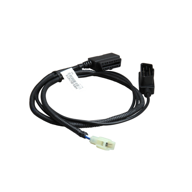OBDII harness for GO devices includes special vehicle connector to receive engine data from Mitsubis