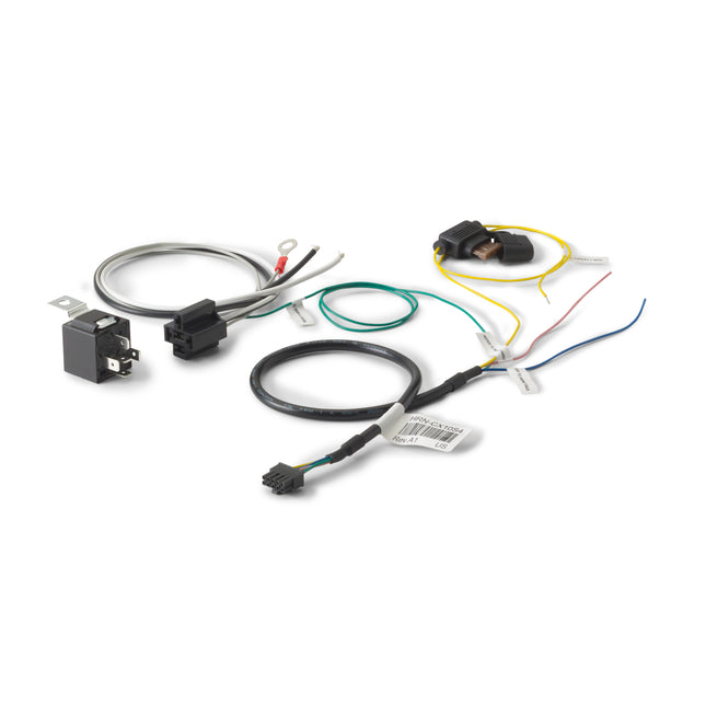 Starter inhibit harness for the Geotab Keyless solution. Specifically, for use with IOX-KEYLESS vers