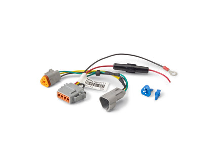 Tri-pin connector harness for vehicles without diagnostic ports (off-road vehicles only). Requires a