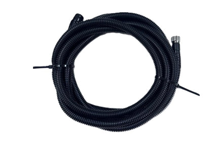 10' 6p mini-din Male Threaded to 6p mini-din Female Threaded braided Stainless Steel Camera Cable