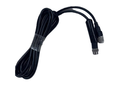 15' 4p Aircraft Male Threaded to 4p Aircraft Female Threaded Connector Camera Cable (Shielded)