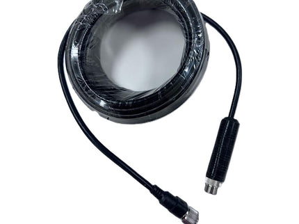 25' 4p Aircraft Male Threaded to 4p Aircraft Female Threaded Connector Camera Cable (Shielded)