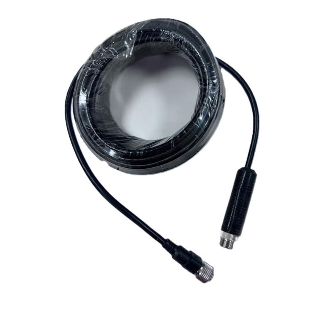 25' 4p Aircraft Male Threaded to 4p Aircraft Female Threaded Connector Camera Cable (Shielded)